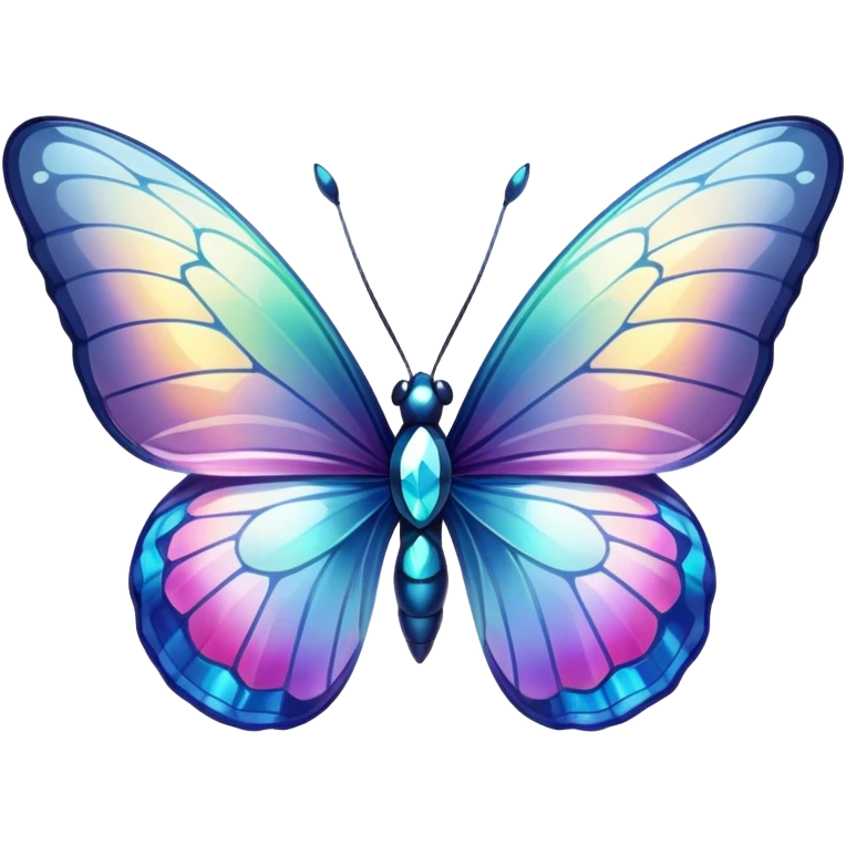 crystal butterfly emoji