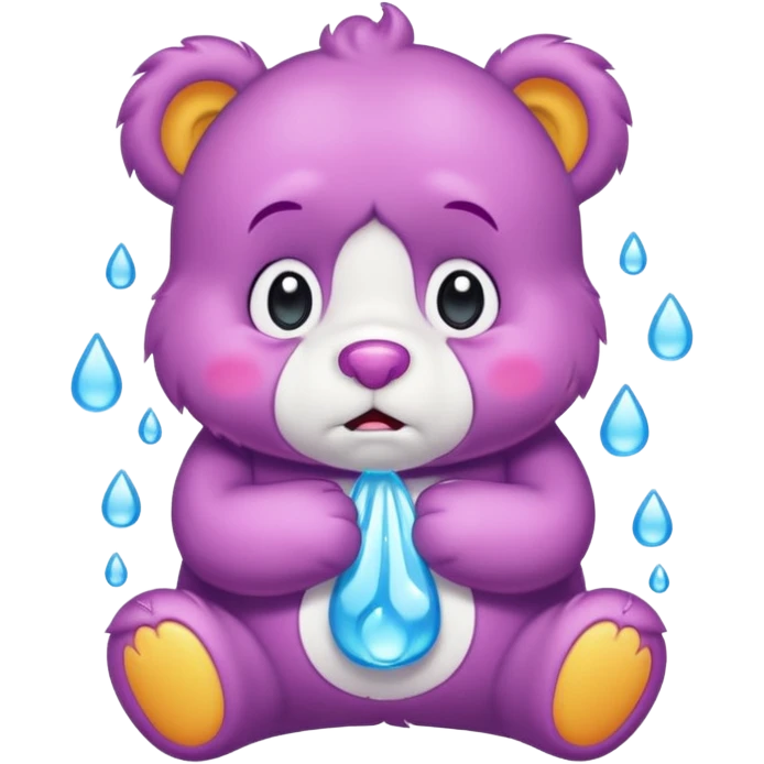 Care bear crying emoji