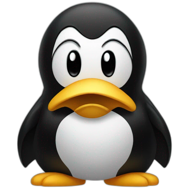 angry tux emoji