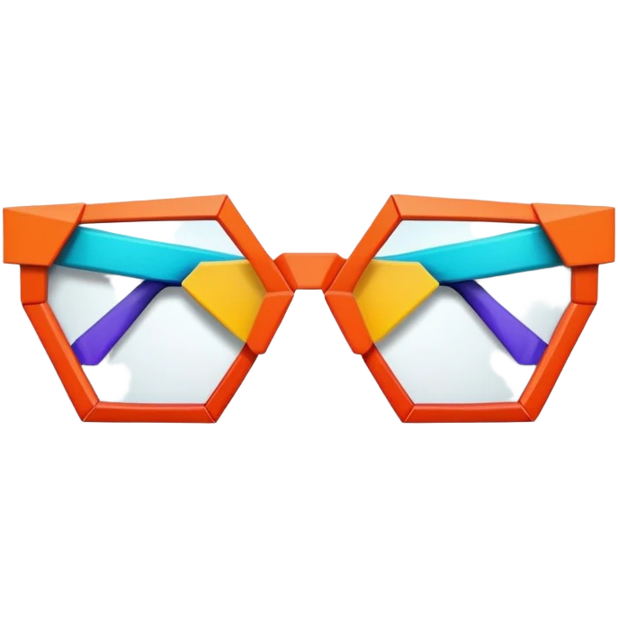 Origami glasses  emoji