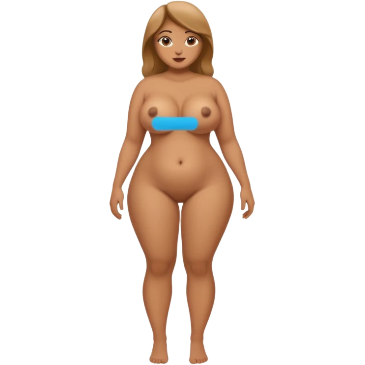 Big Boobies  full body nude thick thighs realistic curvy emoji