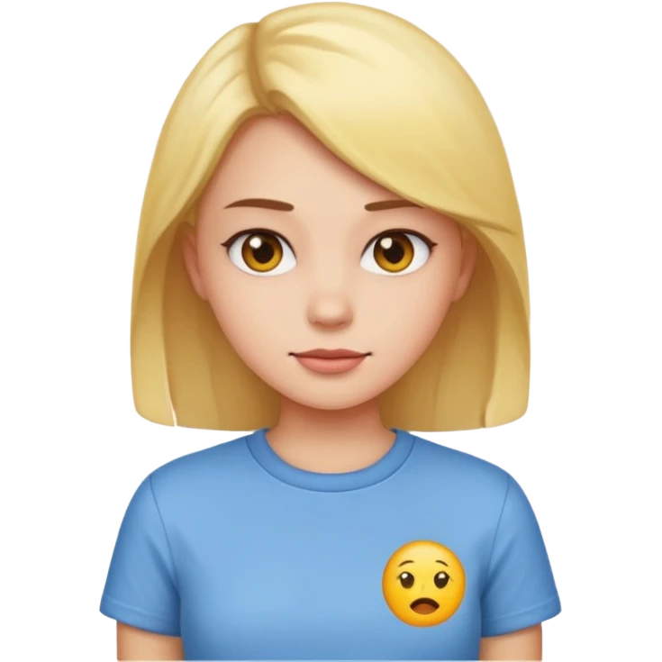 Naked but wearing shirt emoji girl emoji