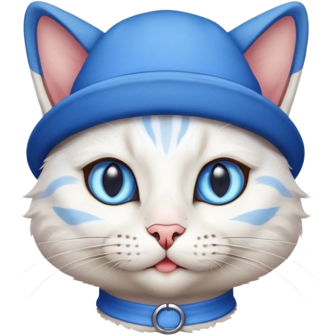 cat with a blue hat emoji
