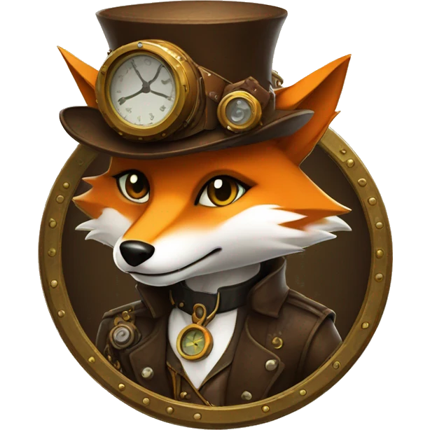 steampunk fox emoji
