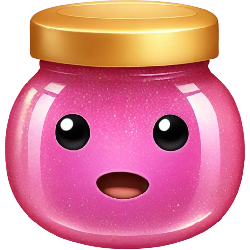 Pink honey with glitter  emoji
