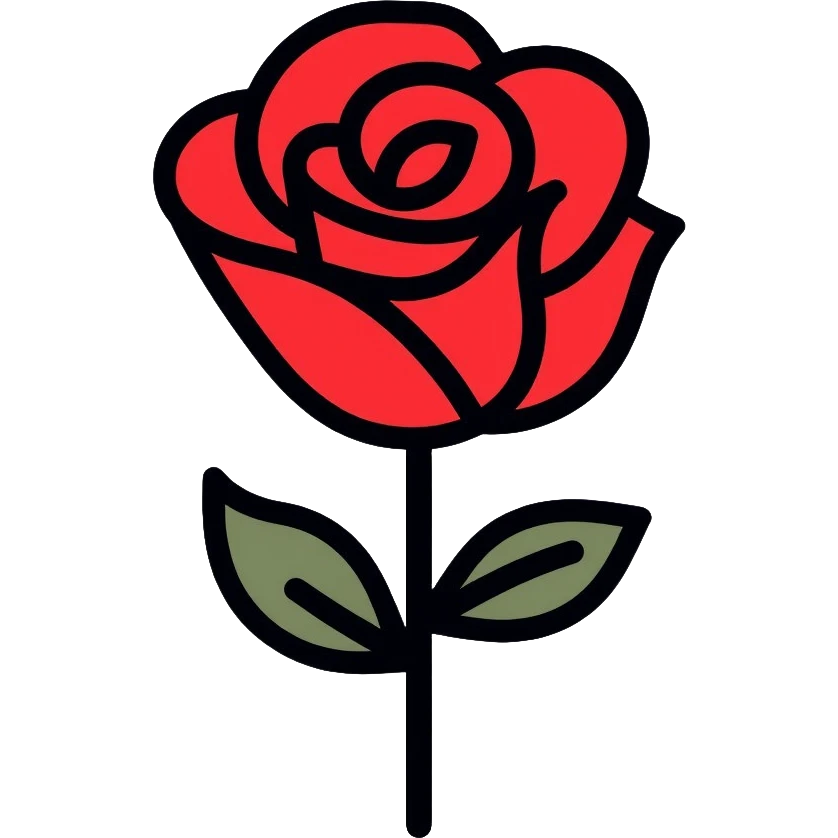 UK Labour Party red rose logo emoji