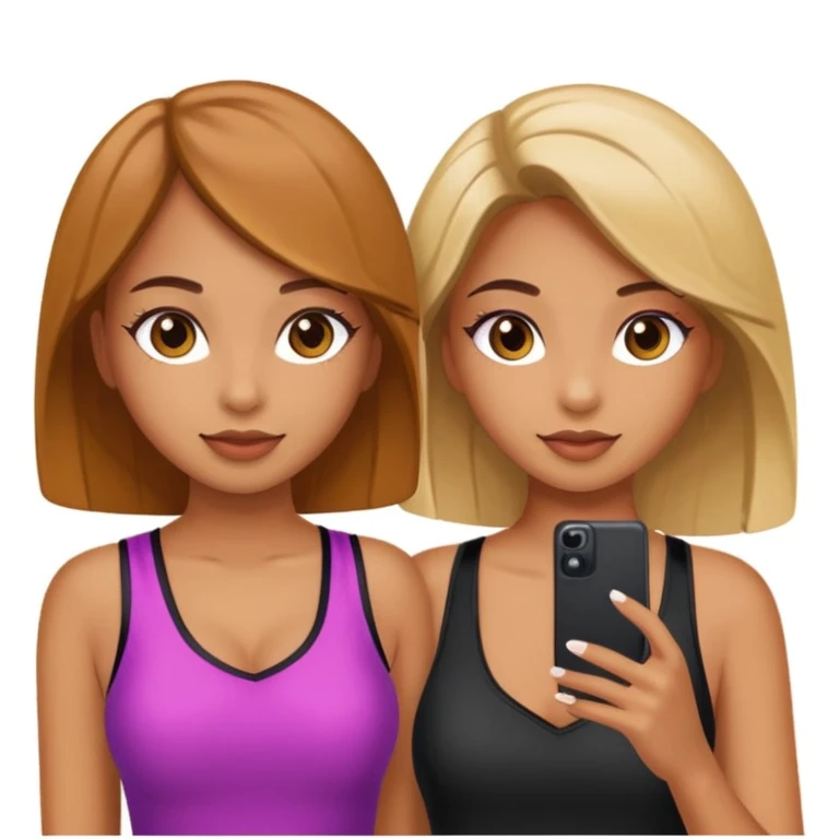 girls taking photo in club background emoji