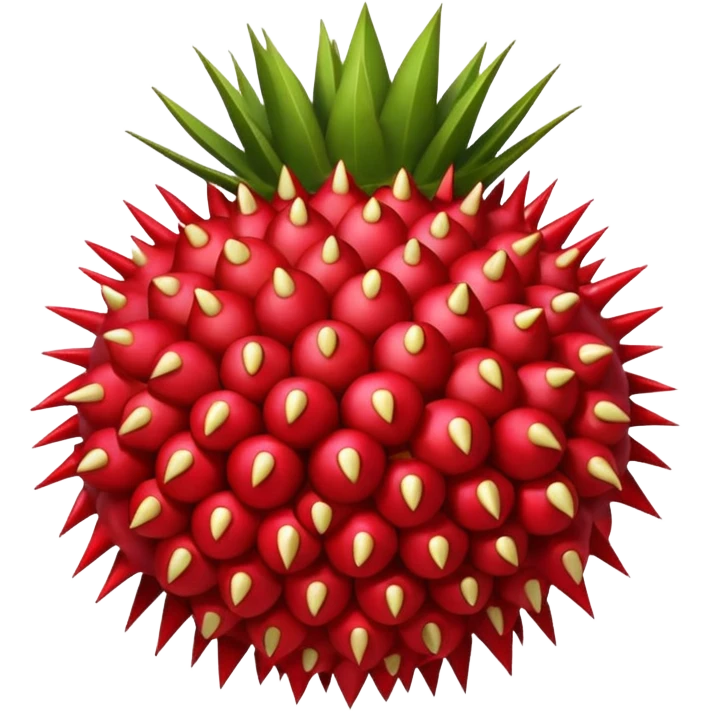 rambutan fruit emoji