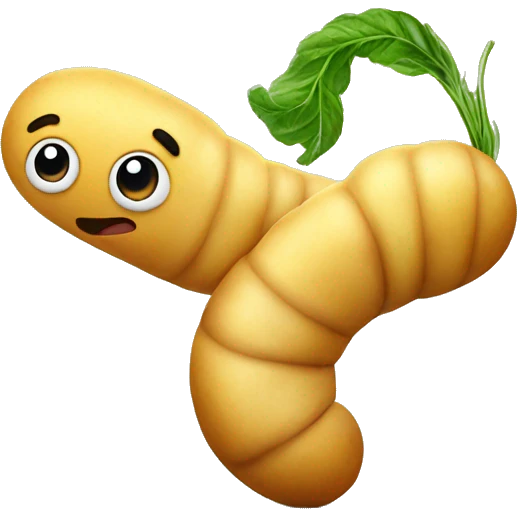 worm in potato emoji