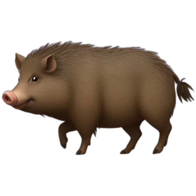 Fatty small round wild boar emoji