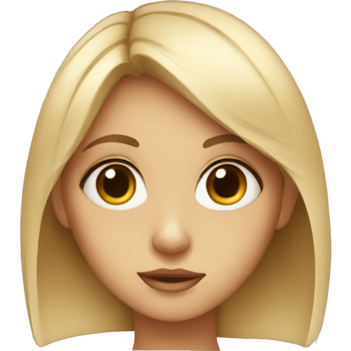 Girl with big eyes emoji