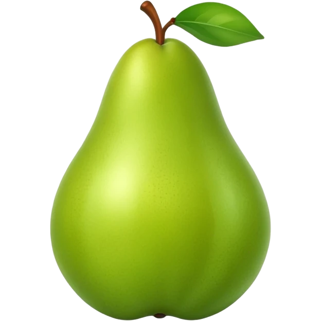  yeşil Pear emoji