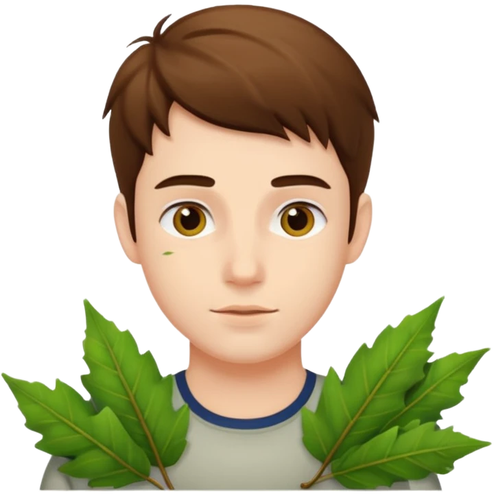 adam with leaves emoji