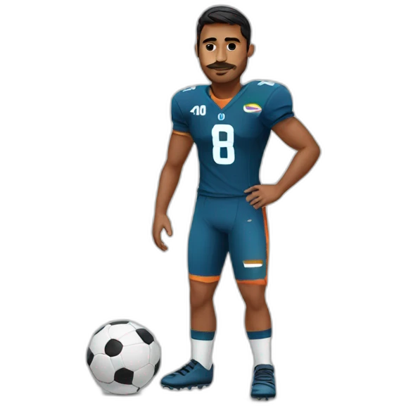 indian football player emoji