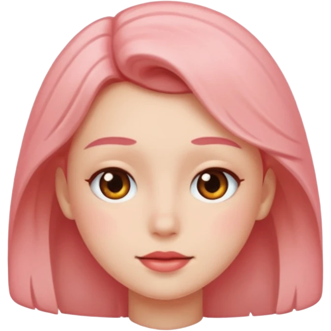 blushing and waiting person emoji