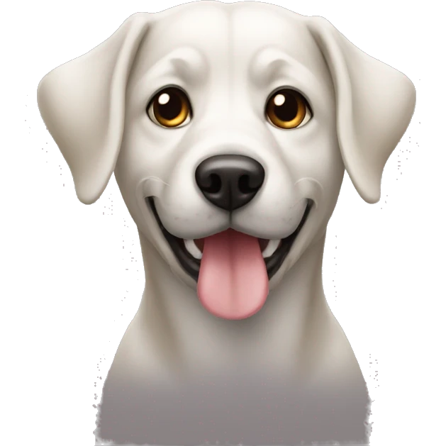 Un chien emoji