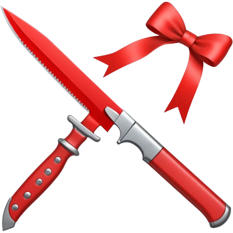 knife tied with a bow emoji