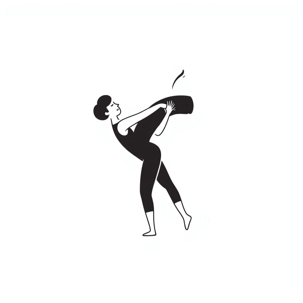 just a body in a pilates pose, no accessories emoji