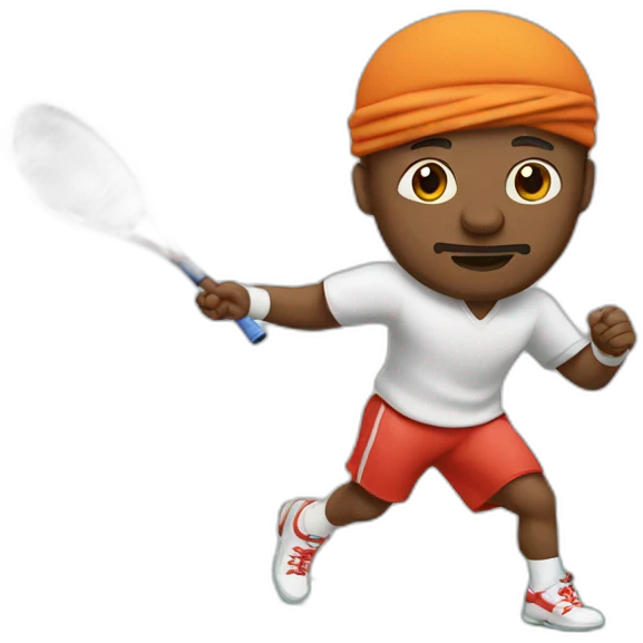 Sultan playing tennis emoji
