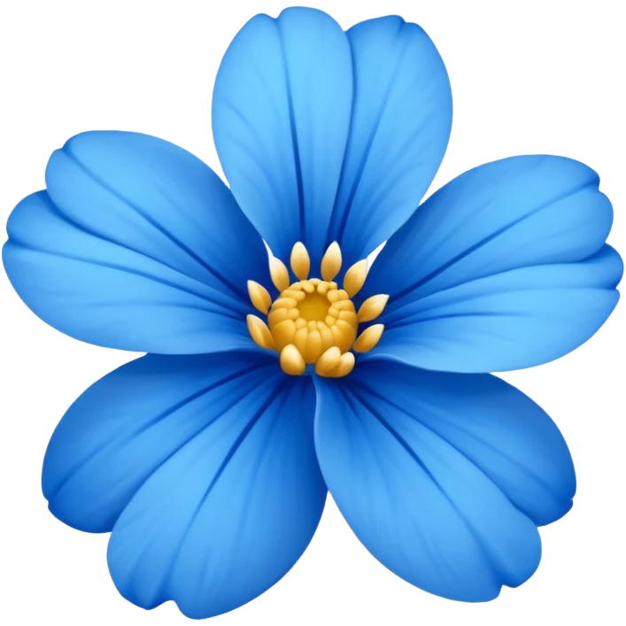blue flower emoji
