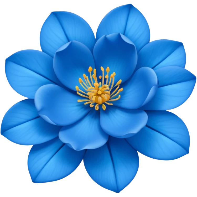 Rosa Azul de wasapp emoji