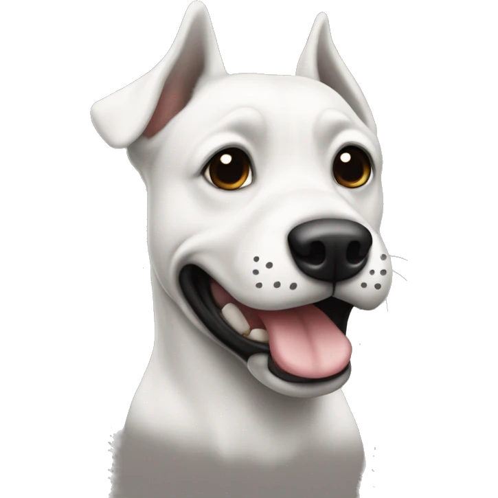 perro negro con otro perro blanco emoji