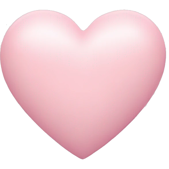 Pastel pink heart emoji