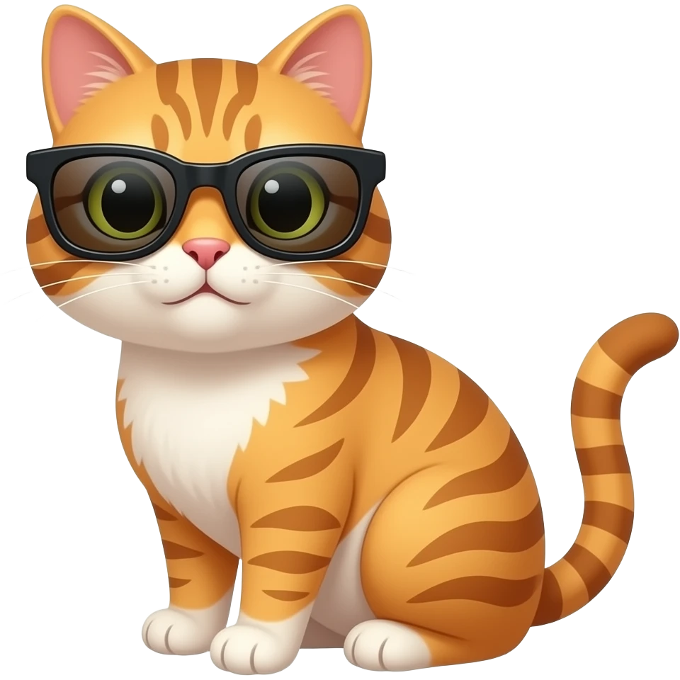 Cat wearing sunglasses emoji