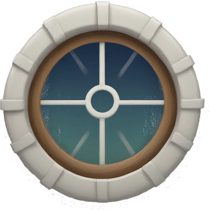 round ship window from insde emoji