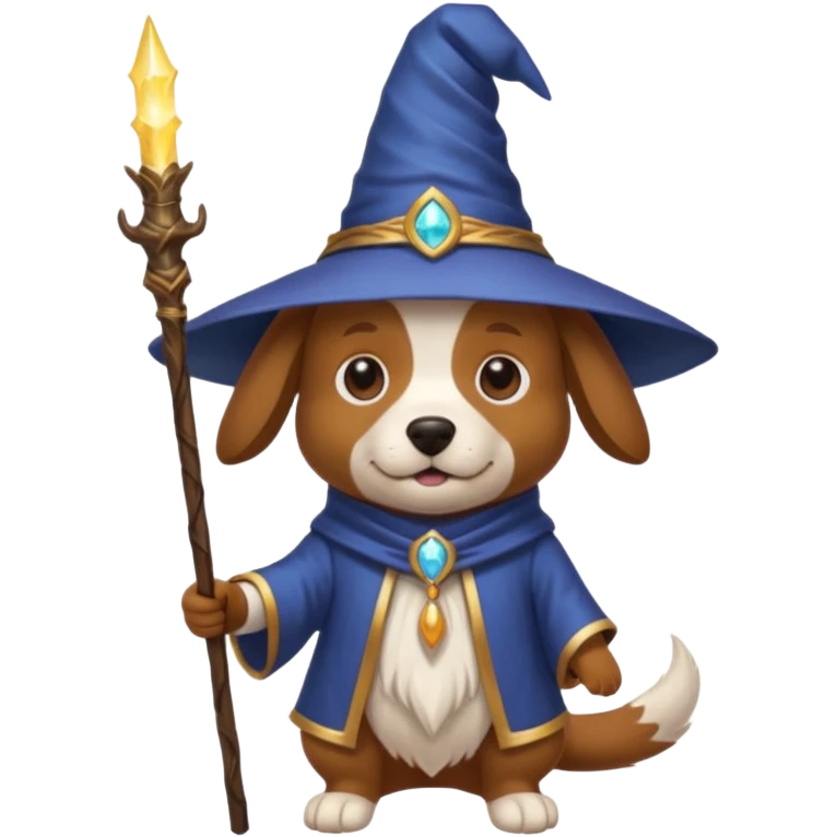 Dog wizard emoji
