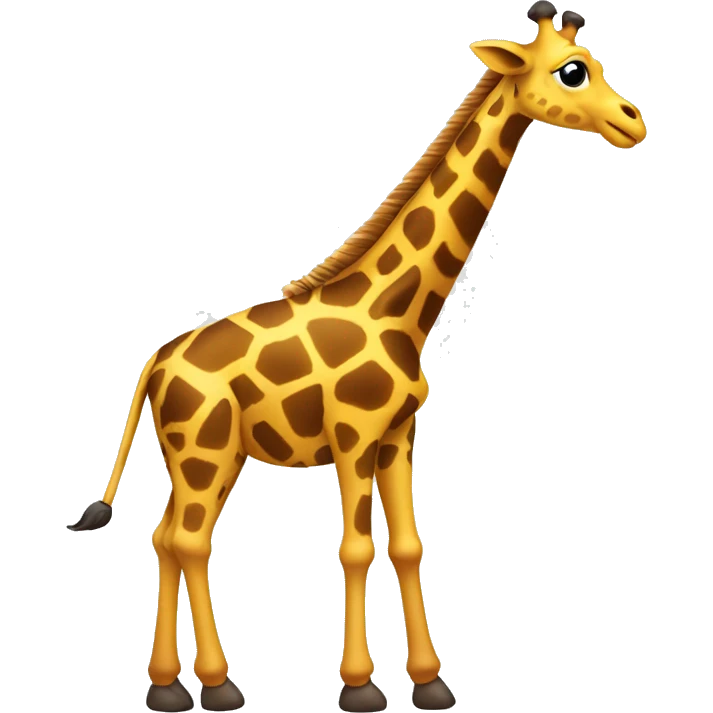Giraffe with 2 metal rods and 24 screws in her back emoji