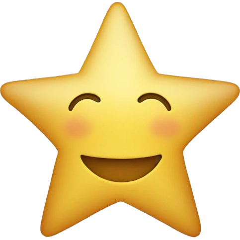 Half a star emoji