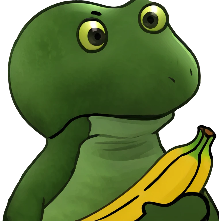 Duck on a banana emoji