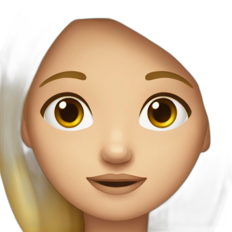 niña rubia emoji