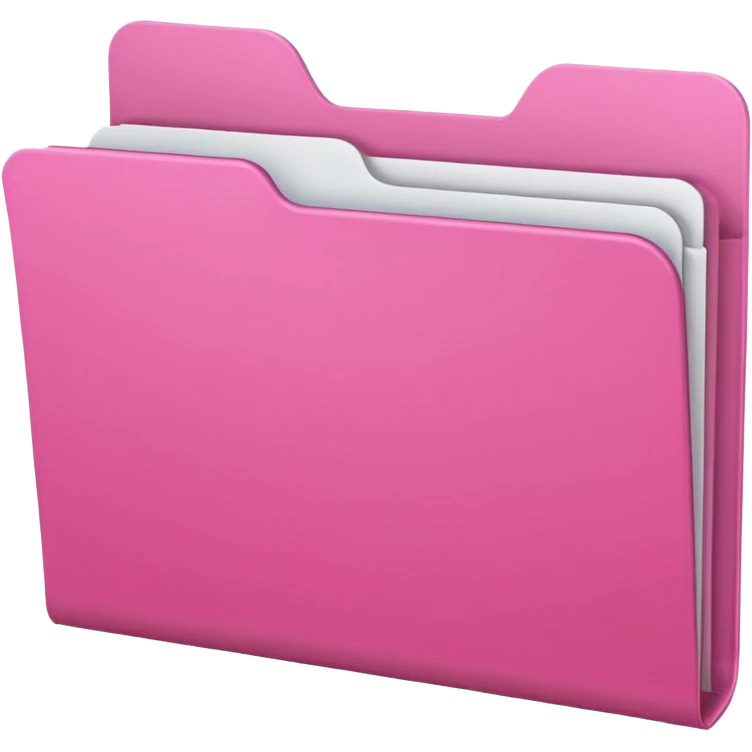 mix pink forward facing folder emoji