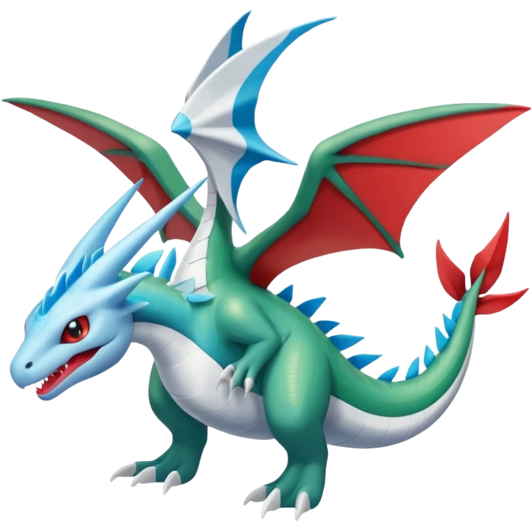 Reshiram-Flygon-Salamence-Helioptile-Latios-Wailmer-fusion emoji