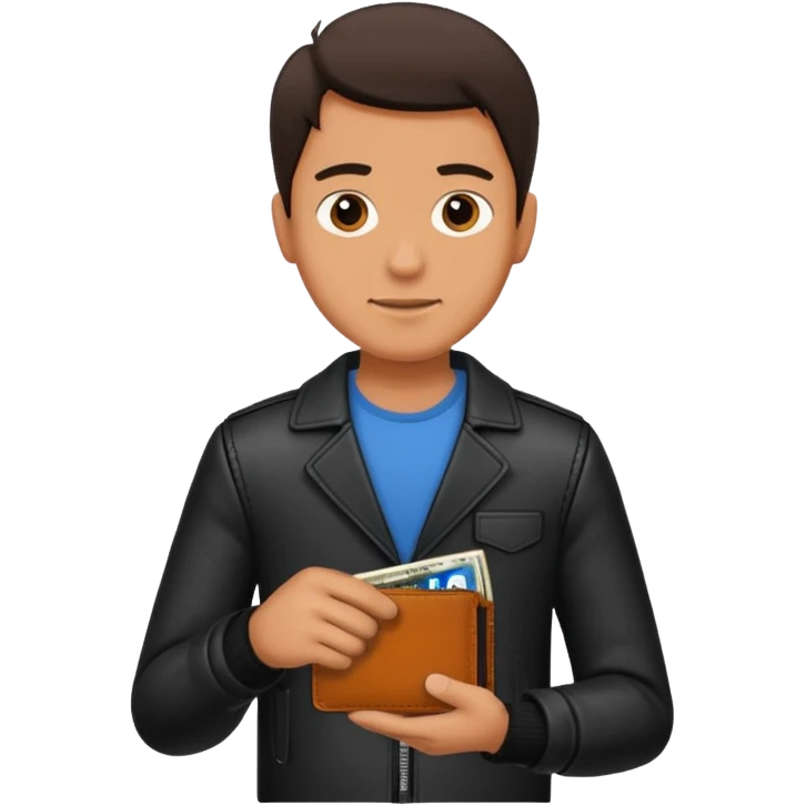 man taking out his wallet emoji