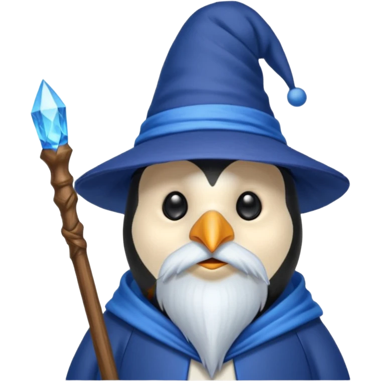 Penguin Wizard emoji