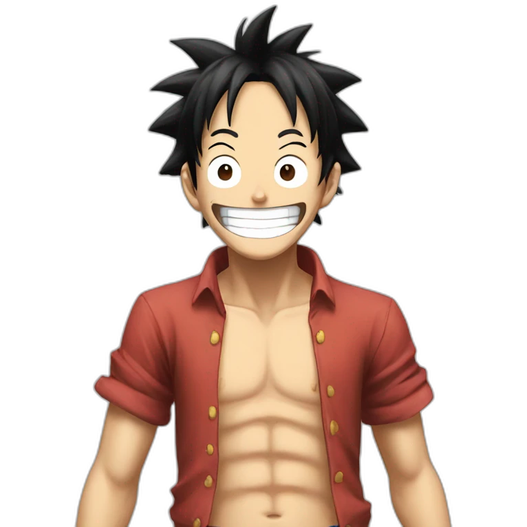 Luffy happy emoji
