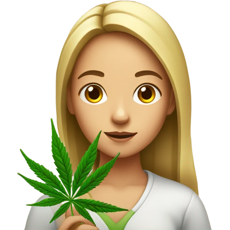 Girl with weed  emoji