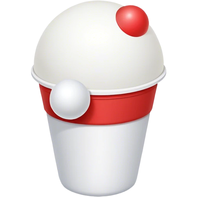 Ping pong ball in air red solo cup emoji