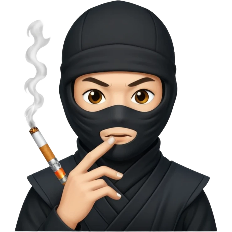 Ninja smoking emoji