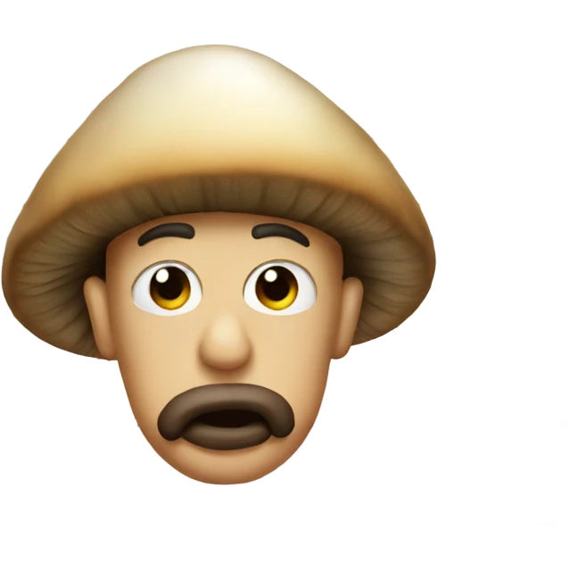 Mushroom mugshot emoji