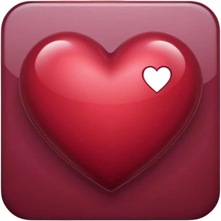 Burgundy heart emoji