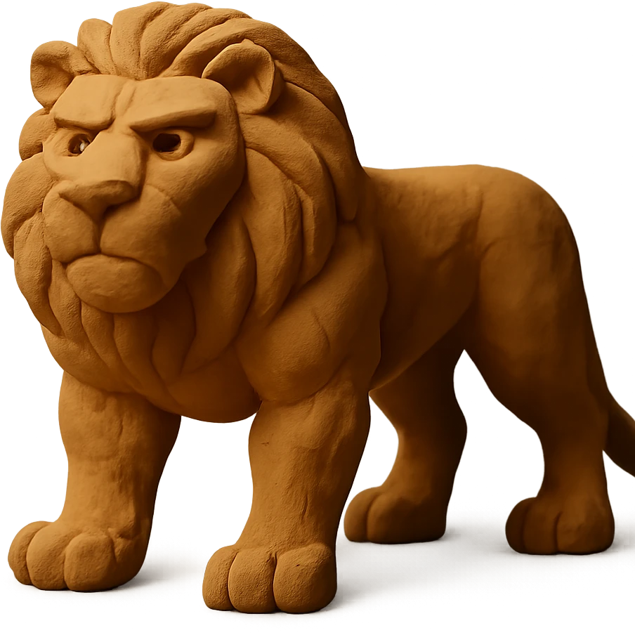 muscular lion emoji