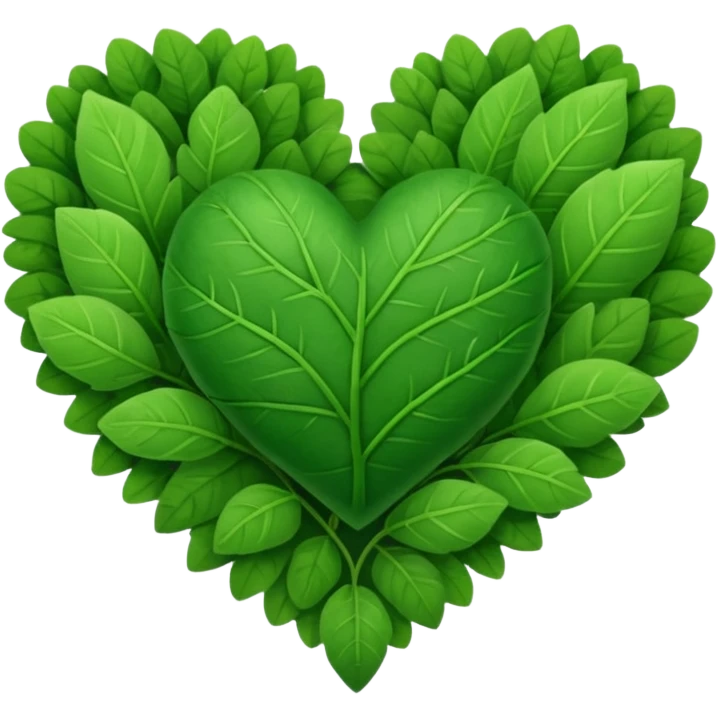 forest themed heart emoji