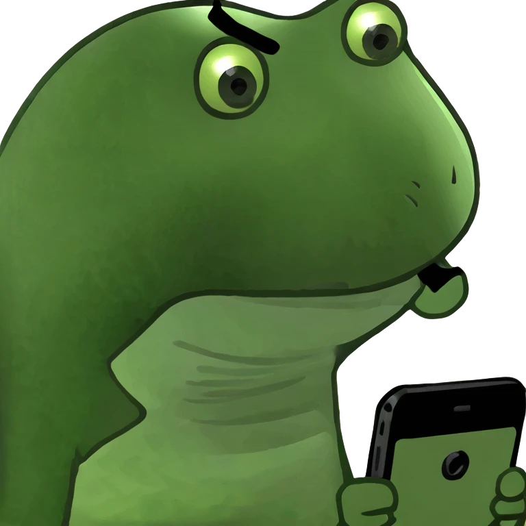 Someone holding a phone with TikTok on it  emoji