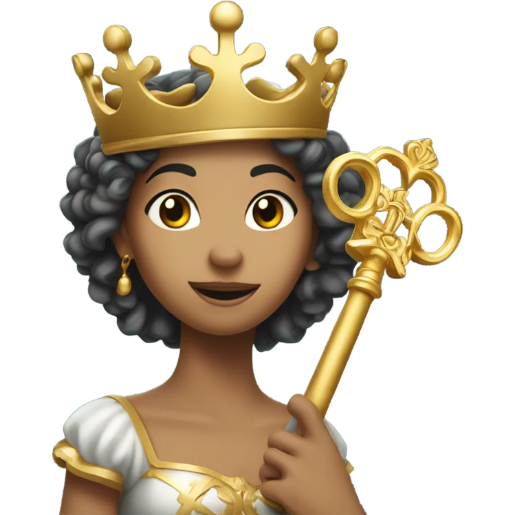 Heidi with key and crown emoji