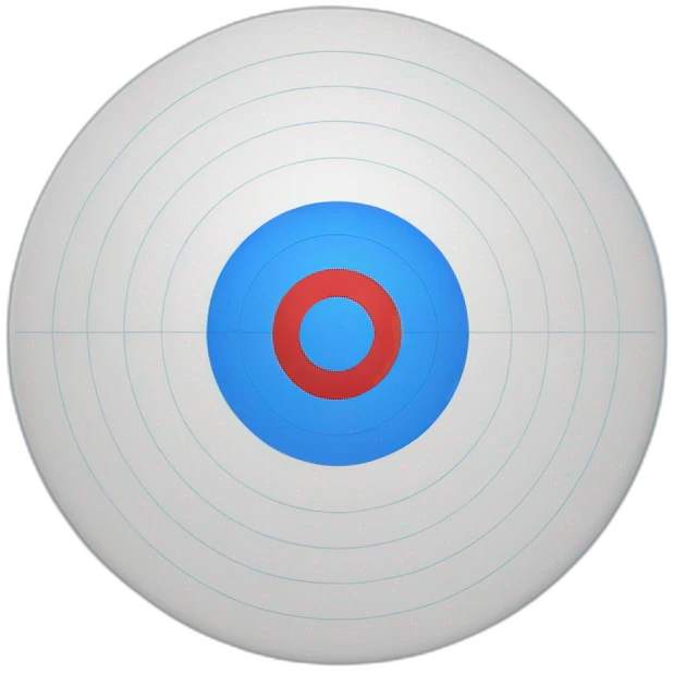 blue target emoji