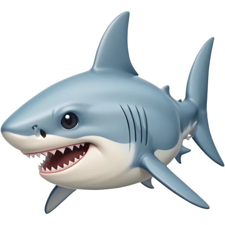 crying shark emoji